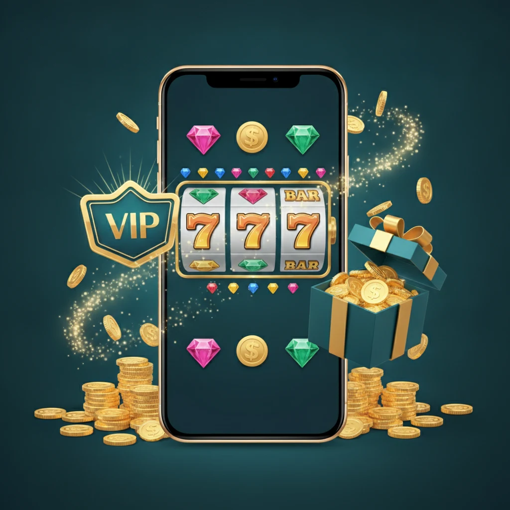 Social casino mobile features with virtual rewards