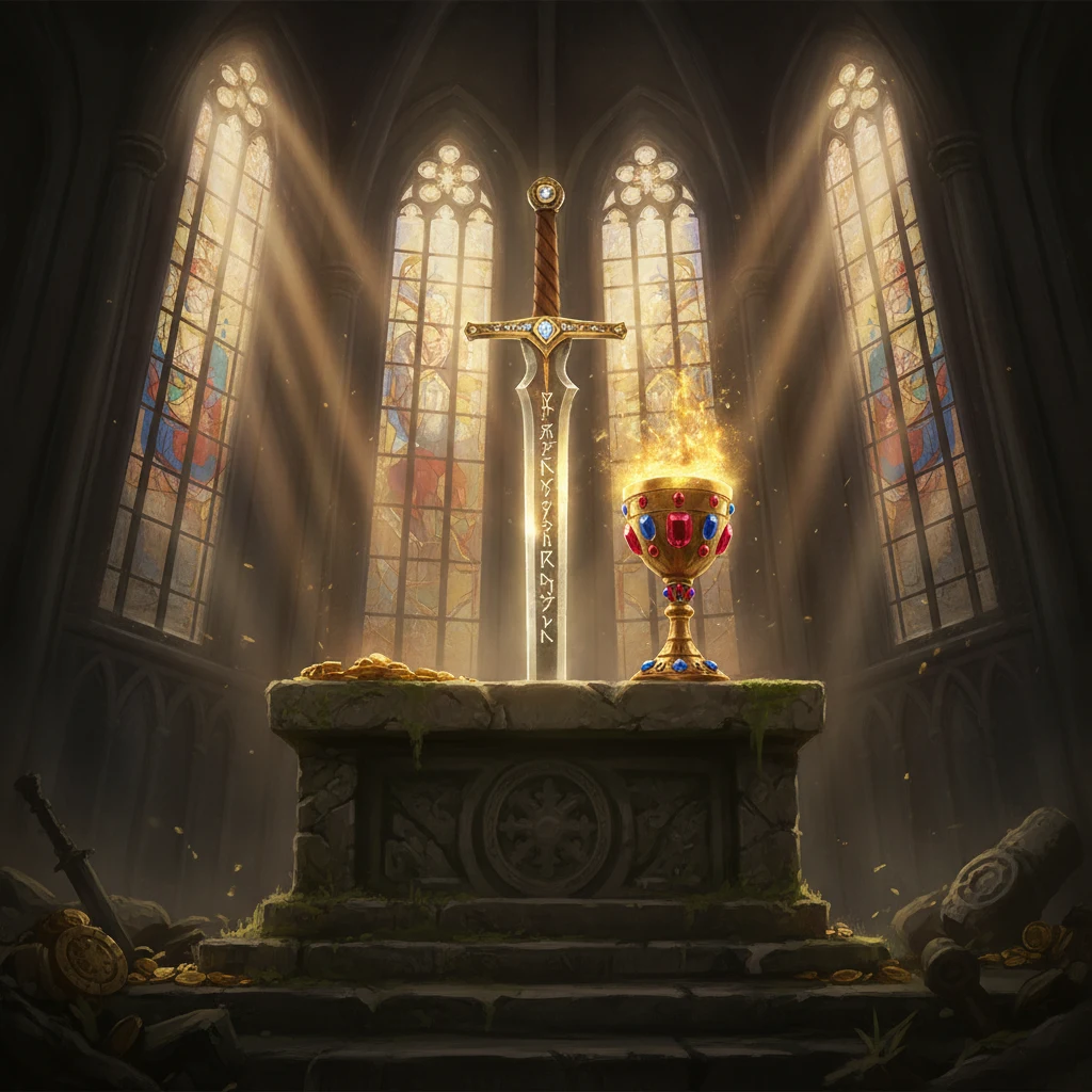The Sword and the Grail social casino game cover
